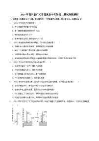 2024年四川省广元市苍溪县中考物理二模试卷附解析