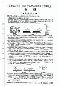 安徽省阜阳市太和县2023-2024学年八年级下学期4月期中物理试题