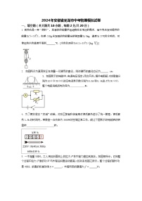 2024年安徽省芜湖市中考物理模拟试卷