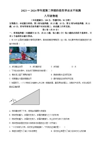 山东省青岛市黄岛区2023-2024学年八年级下学期期中考试物理试题（原卷版+解析版）