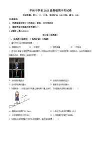 四川省巴中市平昌中学2023-2024学年八年级下学期物理期中考试题（原卷版+解析版）