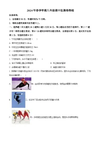云南省昭通市巧家县2023-2024学年八年级下学期4月期中物理试题（原卷版+解析版）