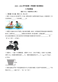 河南省驻马店市西平县2023-2024学年八年级下学期4月期中物理试题（原卷版+解析版）