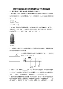 2024年安徽省合肥市九年级物理学业水平考试模拟试题