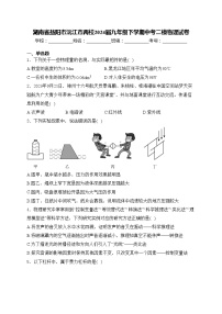 湖南省益阳市沅江市两校2024届九年级下学期中考二模物理试卷(含答案)