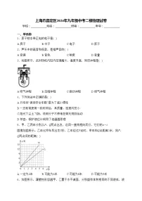 上海市嘉定区2024年九年级中考二模物理试卷(含答案)