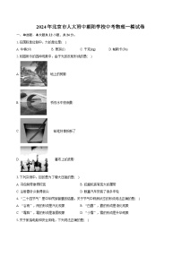 2024年北京市人大附中朝阳学校中考物理一模试卷（含详细答案解析）