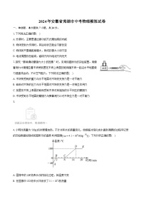 2024年安徽省芜湖市中考物理模拟试卷（含详细答案解析）