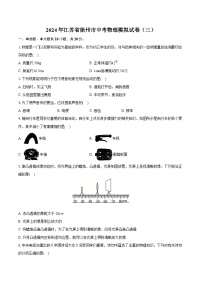 2024年江苏省徐州市中考物理模拟试卷（三）（含详细答案解析）