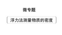 中考物理二轮重点专题研究 微专题 浮力法测量物质的密度（课件）