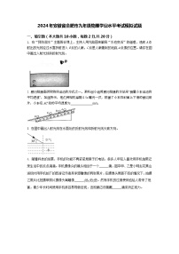 2024年安徽省合肥市九年级物理学业水平考试模拟试题