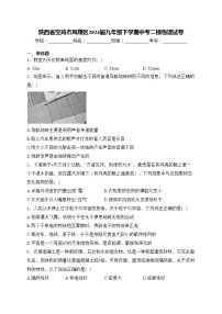 陕西省宝鸡市凤翔区2024届九年级下学期中考二模物理试卷(含答案)
