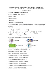 2023年春宁夏平罗三中八年级物理下册期中试题（含答案）