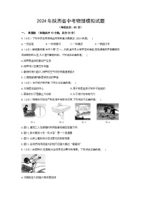 2024年陕西省中考物理模拟试题（含答案）
