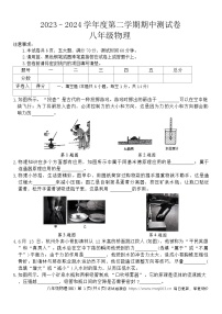 河南省周口市沈丘县沈丘县中英文学校等校2023-2024学年八年级下学期4月期中物理试题