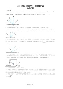 2022-2024北京初三一模物理试题分类汇编：光的反射