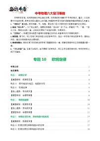 专题10 欧姆定律（讲练）-2024年中考物理二轮复习讲义（全国通用）