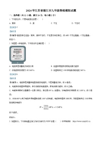 128，2024年 江苏省镇江市镇江外国语学校中考物理模拟题