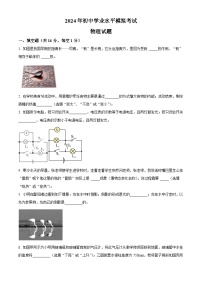 2024年江西省吉安市遂川县九年级中考模拟物理试题（原卷版+解析版）