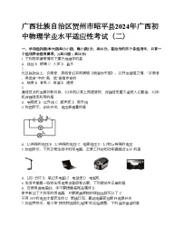 广西壮族自治区贺州市昭平县2024年广西初中物理学业水平适应性考试（二）