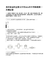 贵州省剑河县第五中学2024年中考物理第一次模拟卷