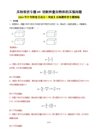 压轴培优专题05 切割和叠加物体的压强问题 -中考物理【高分突破专项】压轴题培优专题精练