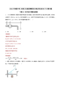 专题31 杠杆综合难题选择题-2024年物理中考题型专练（全国通用）