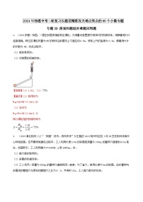 专题39 斜面问题综合难题应用题 -2024年物理中考题型专练（全国通用）