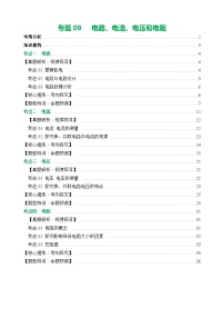 专题09 电路、电流、电压和电阻（讲练）- 中考物理二轮复习讲与练（全国通用）