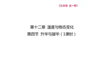 沪科版九年级全册第四节 升华与凝华备课ppt课件