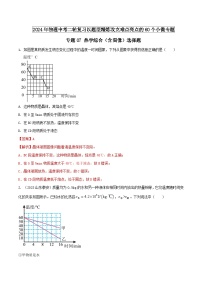 中考物理二轮复习题型精练攻克难点练习专题07 热学综合（含图像）选择题（含解析）