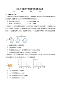 2024年安徽中考破题卷物理模拟试题一