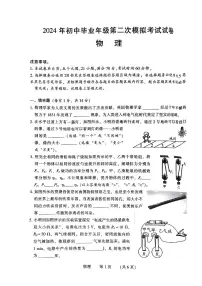 2024年河南省濮阳市中考二模物理试题