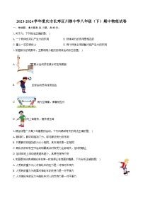 2023-2024学年重庆市长寿区川维中学八年级（下）期中物理试卷（含解析）