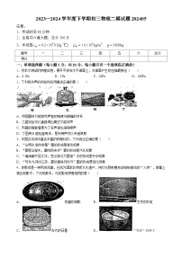 2024年黑龙江省齐齐哈尔市龙沙区中考二模物理试题