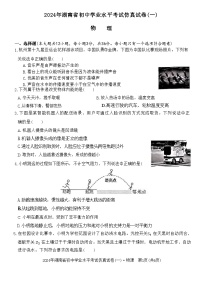 2024年湖南省初中学业水平考试仿真试卷(一)物理试题