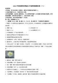 2024年陕西省宝鸡市教育联盟校中考（二模）物理试卷（原卷版+解析版）