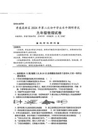 2024年湖北省孝感市高新区中考二模考试物理试题