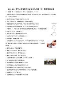 2023-2024学年山东省潍坊市诸城市八年级（下）期中物理试卷（含解析）