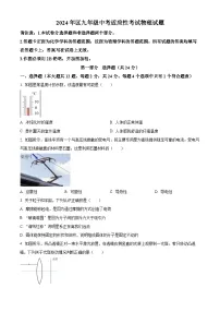 江苏省泰州市医药高新区（高港区）2024年中考二模物理、化学试题-初中物理（原卷版+解析版）