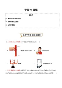 2024年中考物理复习冲刺过关专题01 压强（查补能力·提升练）