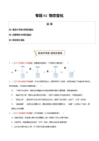 2024年中考物理复习冲刺过关专题02 物态变化（查补知识·通关练）