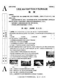 2024年陕西省渭南市大荔县中考三模物理试卷