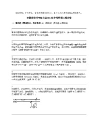 安徽省宿州市砀山县2024年中考物理二模试卷