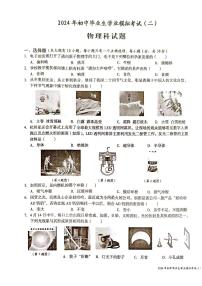 2024年海南省省直辖县级行政单位中考二模物理试题