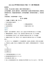 20，重庆忠县2023-2024学年八年级下学期期中考试物理试题