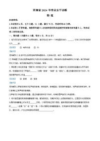 2024年河南省驻马店市泌阳县中考三模物理试题（学生版+教师版）