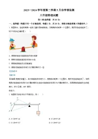 山东省济宁市金乡县2023-2024学年八年级下学期5月月考物理试题（学生版+教师版）