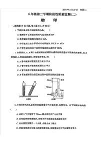 山西省吕梁市汾阳市多校2023-2024学年下学期5月月考八年级物理试卷