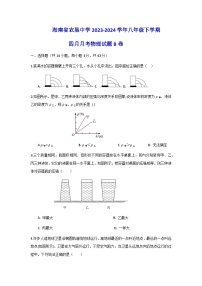 海南省农垦中学2023-2024学年八年级下学期四月月考物理试题B卷含答案